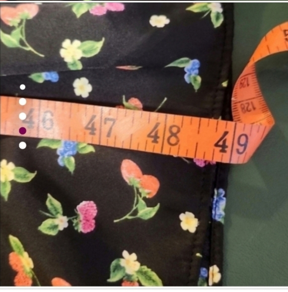 Zara size XS midi Dress Cottagecore Sweetheart Neck Floral Ruffles Fit & Flare - Picture 7 of 7